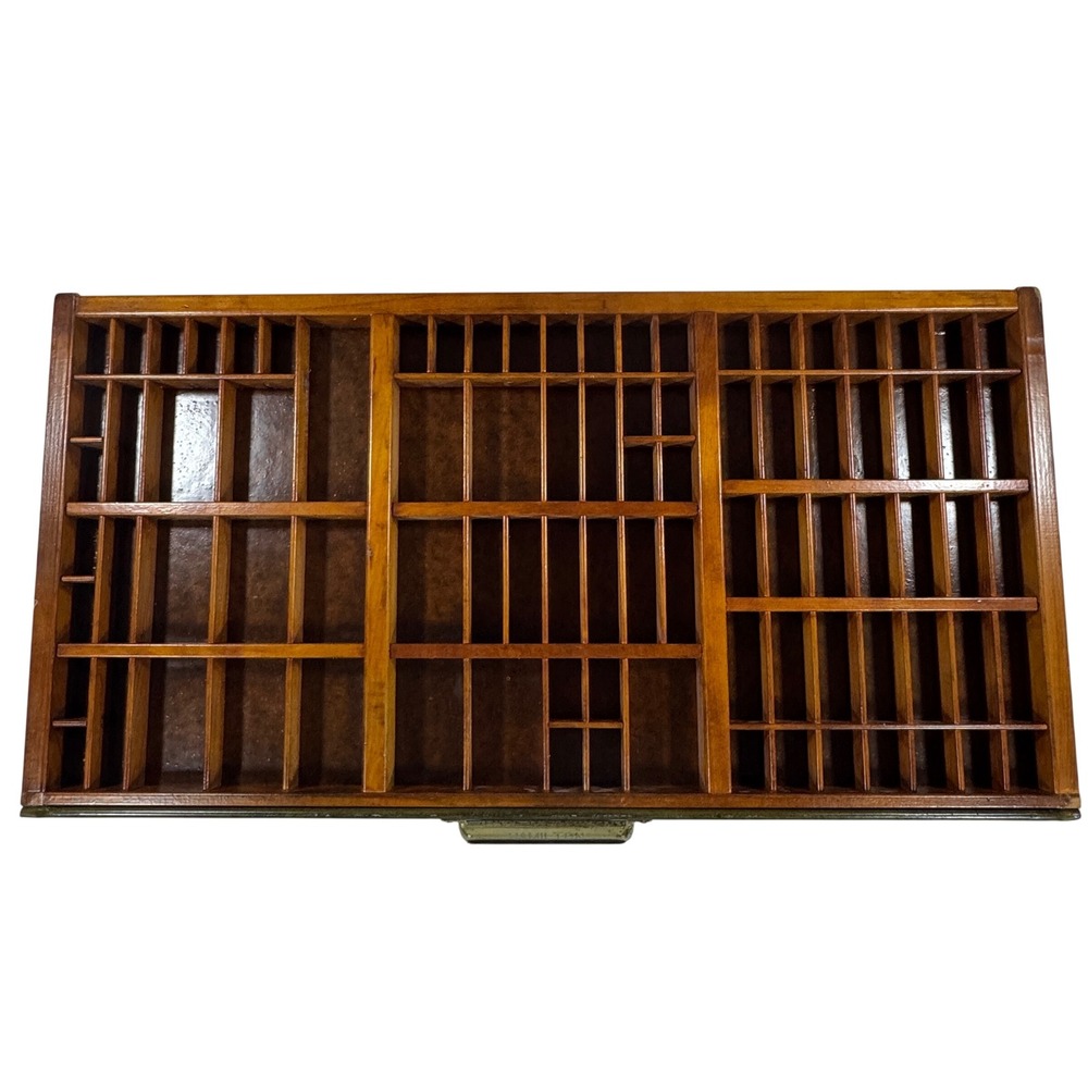 Vintage Hamilton Wood Typeset Drawer Printers Tray Letterpress Display Case